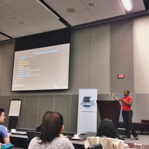 Kronda Adair giving her Expanding Your Empathy Talk at Beyond the Code