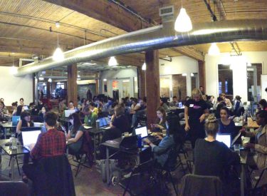 panoramic view of the participants at national learn to code day
