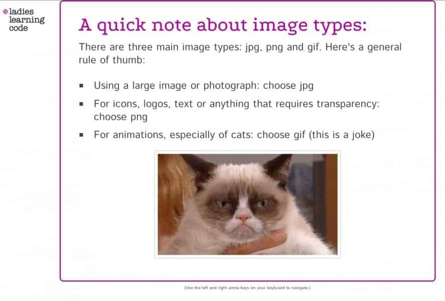 notes on image types - png, and jpg
