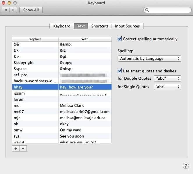 copy paste shortcut in mac