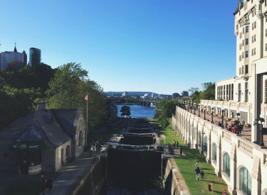view overlooking the ottawa canal