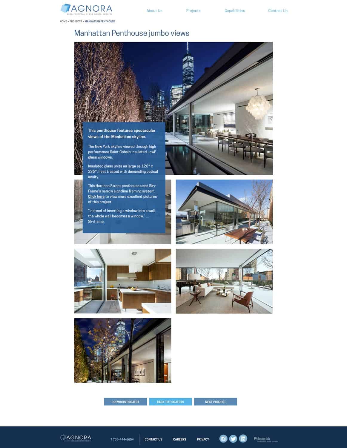 agnora website: manhattan penthouse project