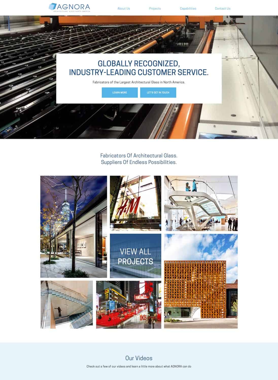agnora glass home page