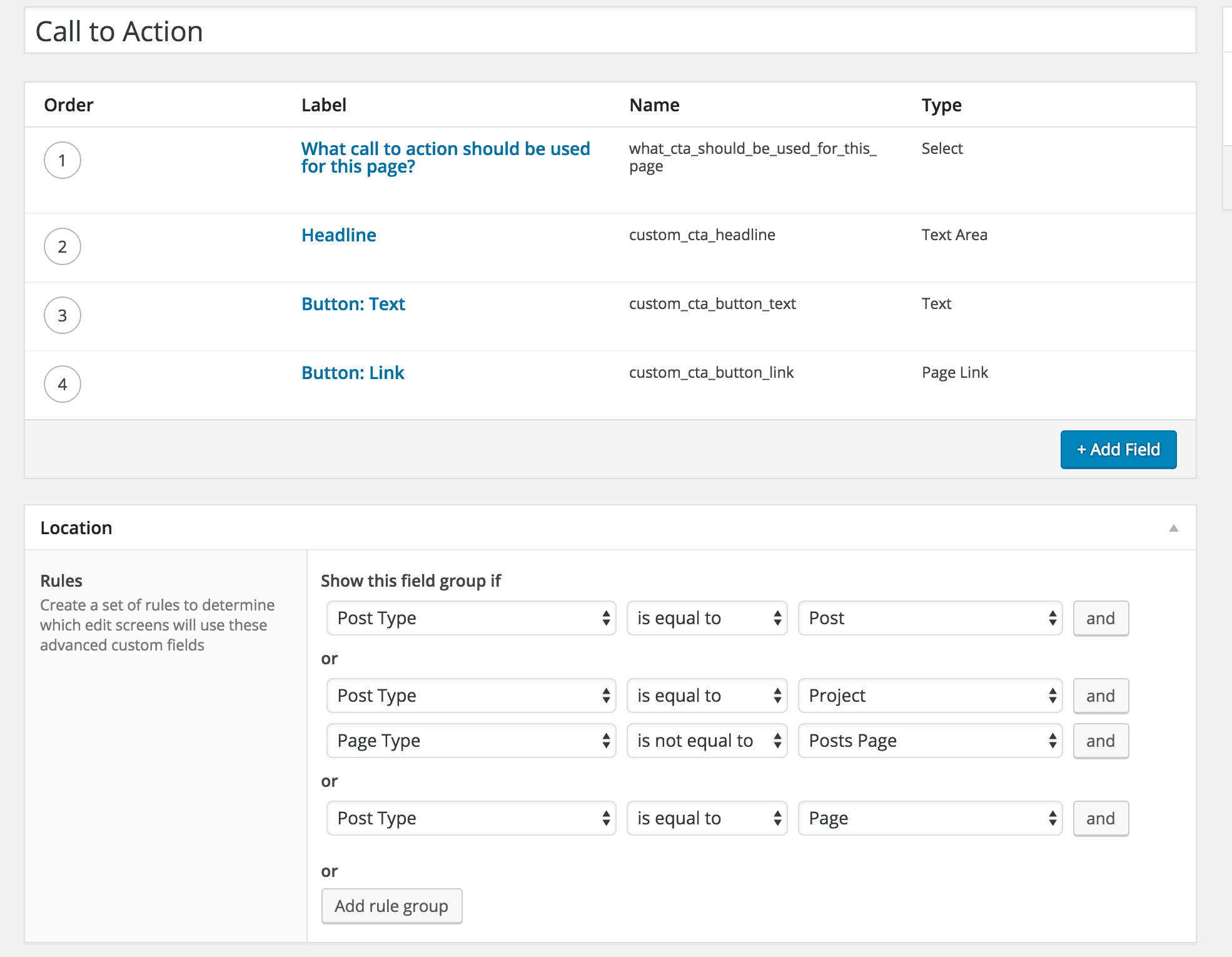 Call to Actions with Advanced Custom Fields | Melissa Jean Clark